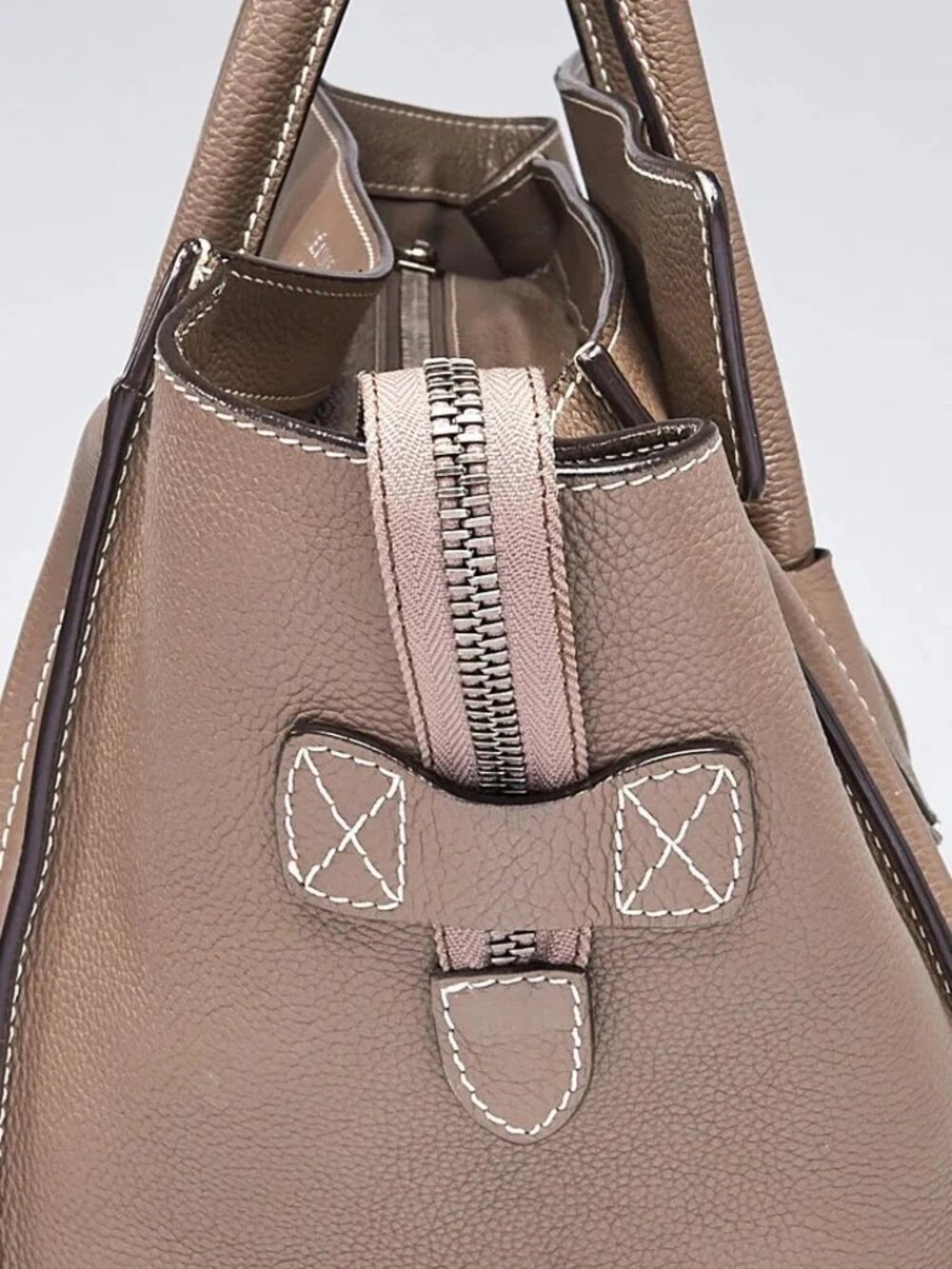 Celine Souris Drummed Calfskin Leather Mini Luggage Tote Bag - Picture 7 of 12